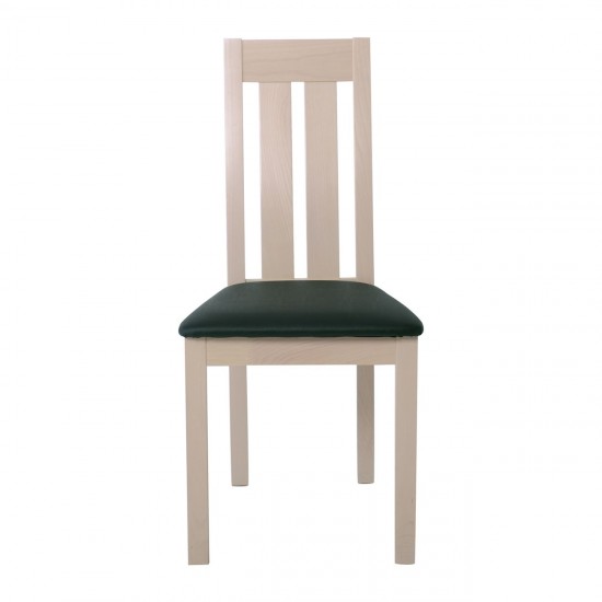 REGO Καρέκλα Οξυά White Wash / PVC Mαύρο