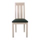 REGO Καρέκλα Οξυά White Wash / PVC Mαύρο