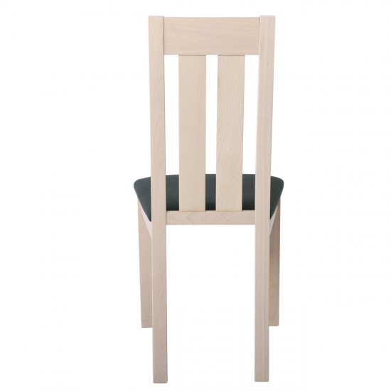 REGO Καρέκλα Οξυά White Wash / PVC Mαύρο