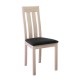 REGO Καρέκλα Οξυά White Wash / PVC Mαύρο