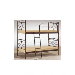 Παιδικό Κρεβάτι Κουκέτα για Στρώμα 90x190cm Μαύρο Ν15 Biron